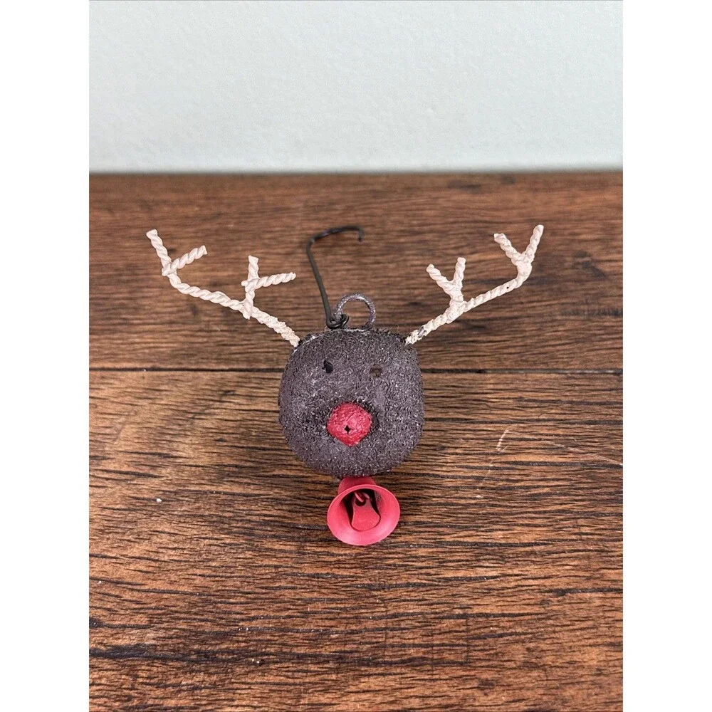 Reindeer Lot | Towle Silverplate USA 1990 & Rustic Metal Jingle Bell Deer